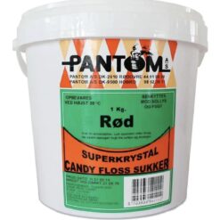 Lyserød candyfloss sukker